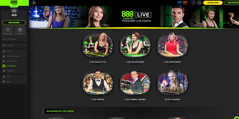 888Casino live Casino