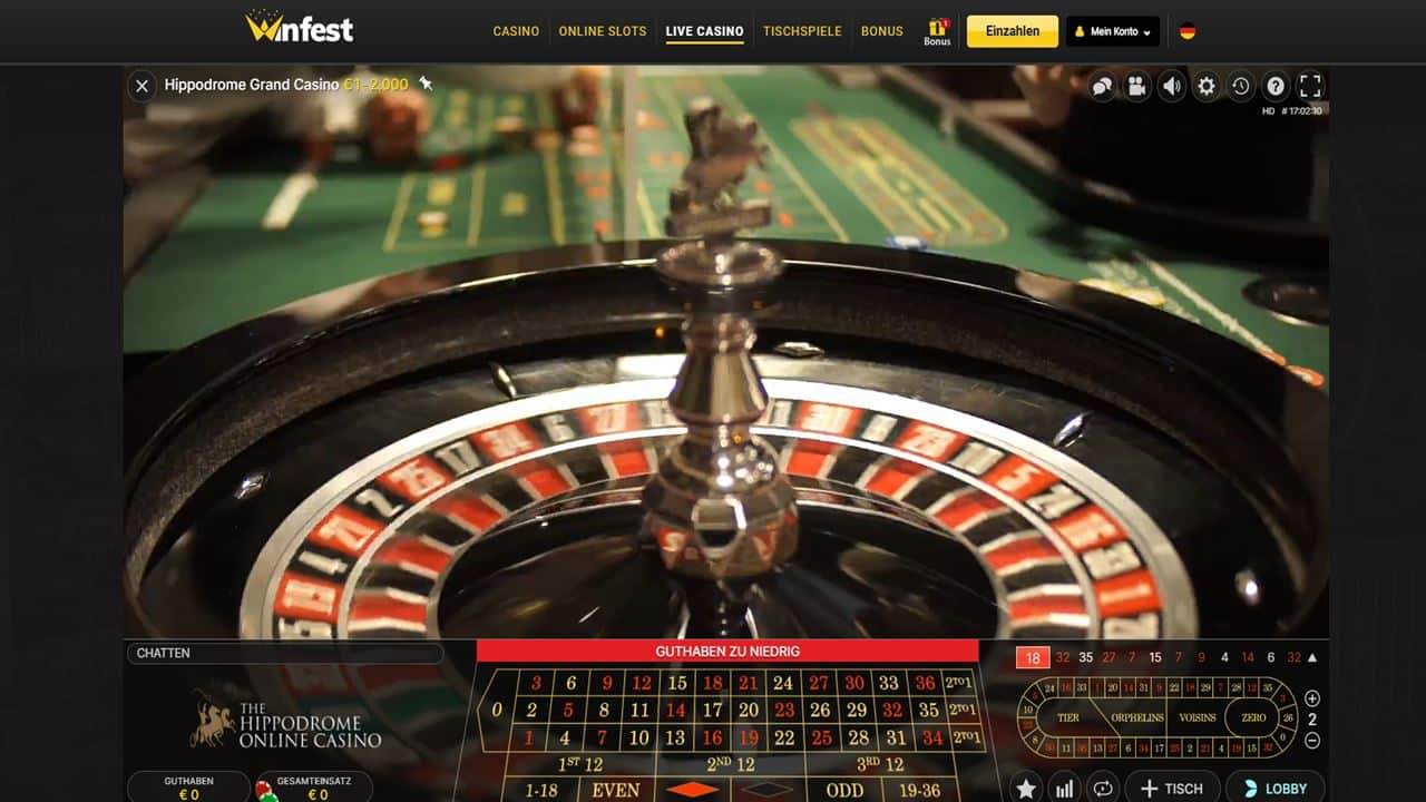 Winfdest Hippodrom Grand Casino Roulette