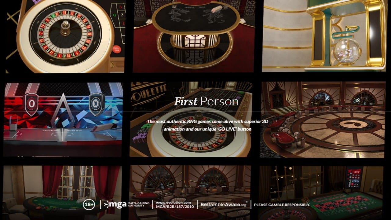 Evolution First Person Casino Spiele