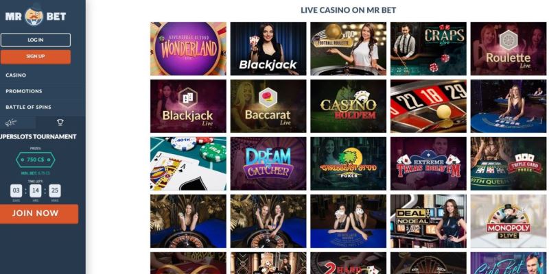 Mr Bet Live Casino Review