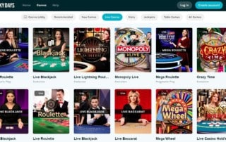Lucky Days Live Casino Test