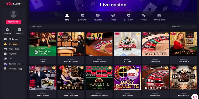 Woo Live Casino Review