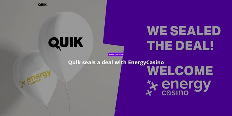 Energy Casino and Quik Gaming