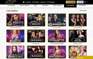 Unique Live Casino Review