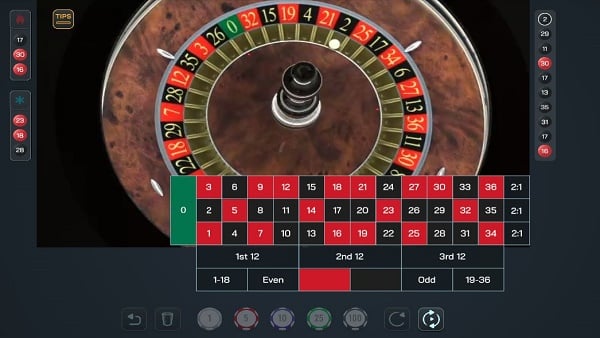 Auto Roulette at Intertops Live Casino