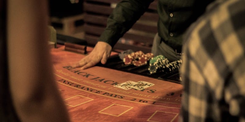 Casino dealer live poker