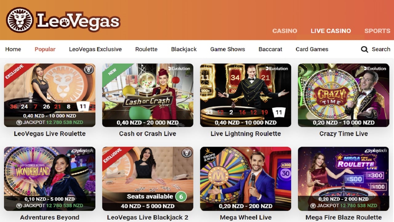 LeoVegas Live Casino Review