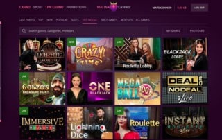 Malina Live Casino Review