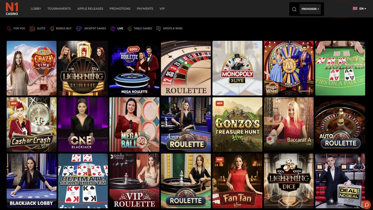 N1 Live Casino Review