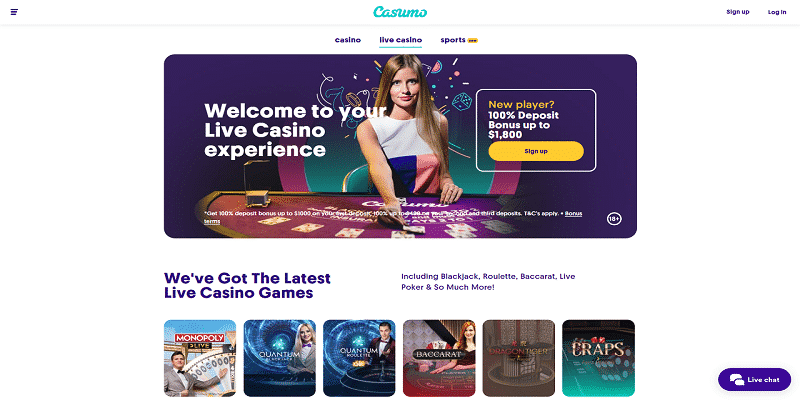 Our Casumo Live Casino Review