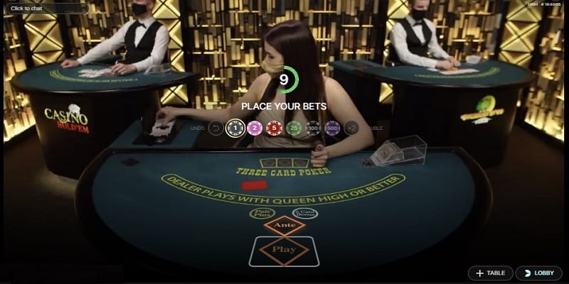 Three Card Poker (Evolution)