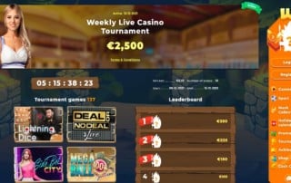 Tournament for Live Games at Wazamba Casino