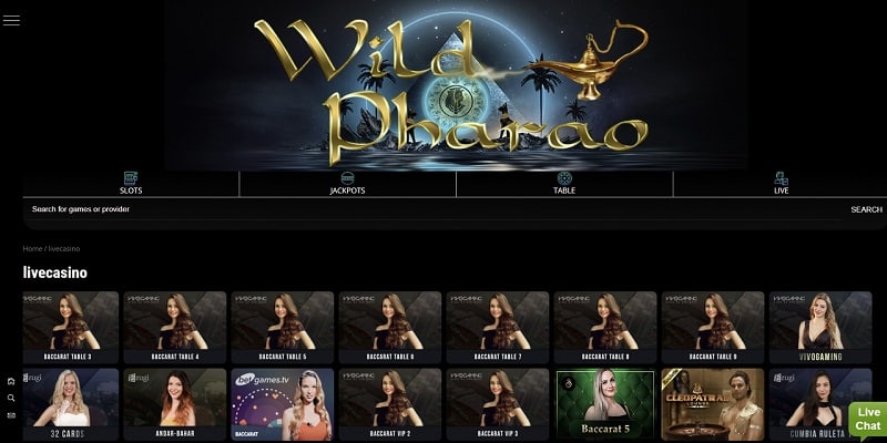 Wild Pharao Live Casino Test
