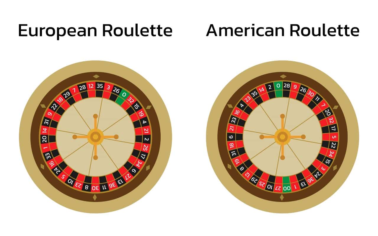 Der Unterschied zwischen amerikanischen und europäischen Roulette