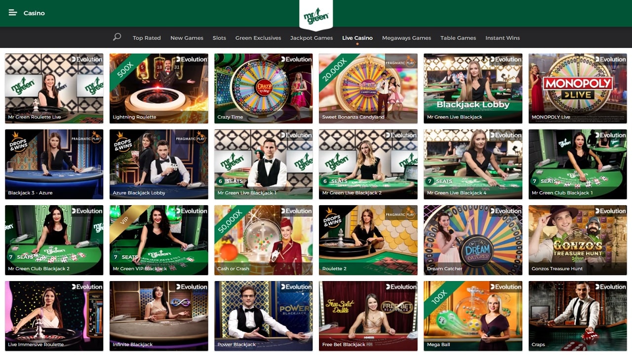 Mr Green Live Casino Review