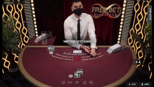 Free Bet Blackjack (Evolution)