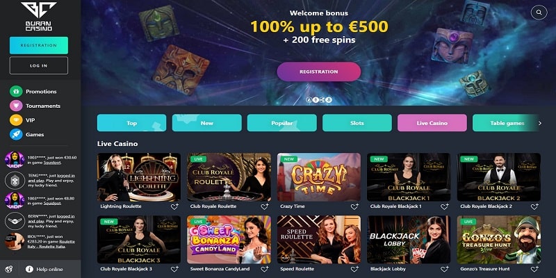Our Buran Live Casino Review