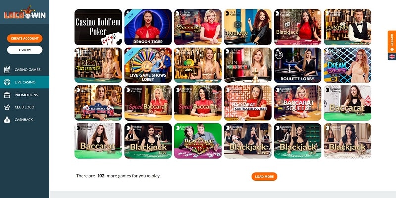 Our Locowin Live Casino Review