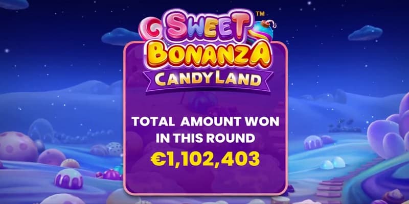 1.1 million Euro Sweet Bonanza Candyland
