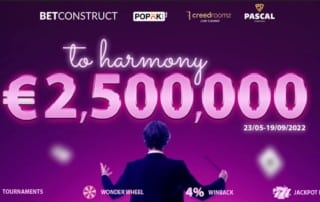 BetConstruct 2.5 million Euro Harmony Promotion