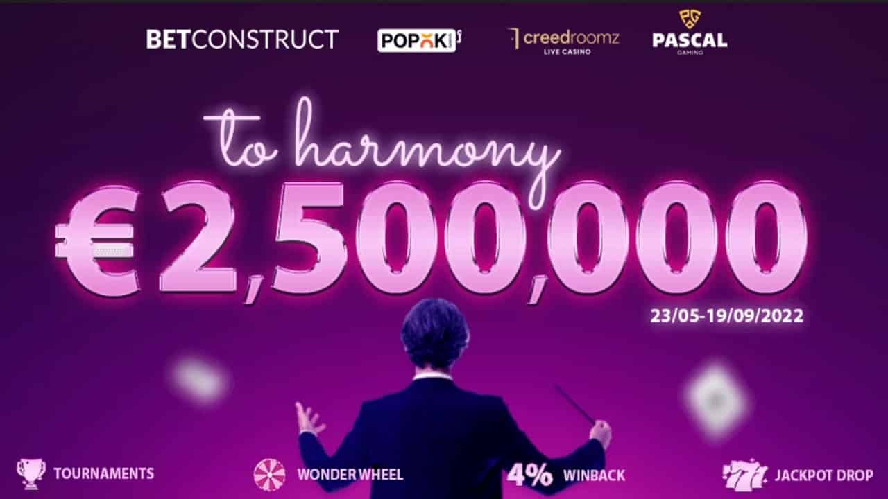 BetConstruct 2.5 million Euro Harmony Promotion