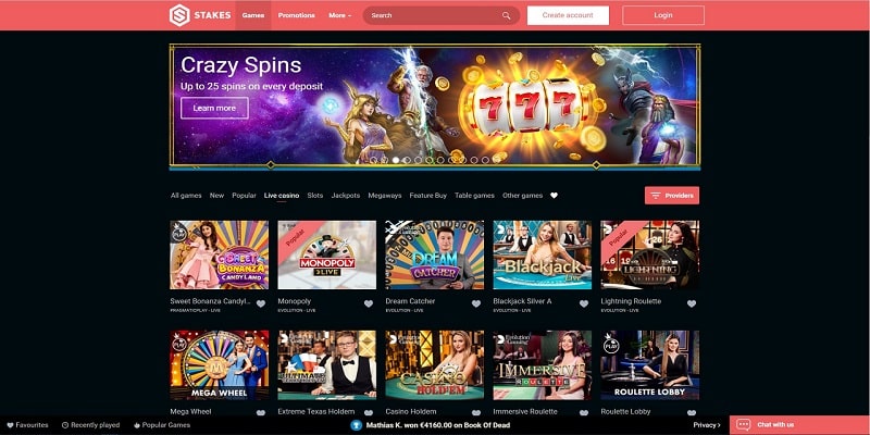 Our Stakes Live Casino Review