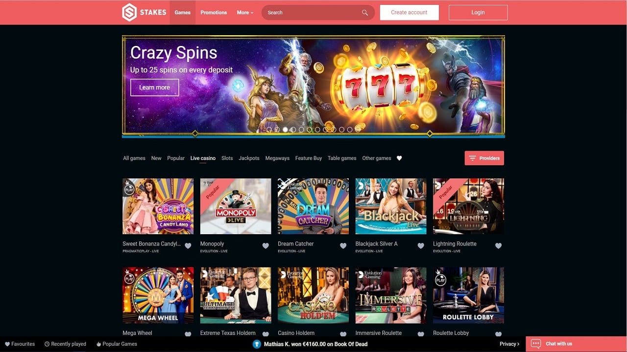 Stakes Live Casino Review