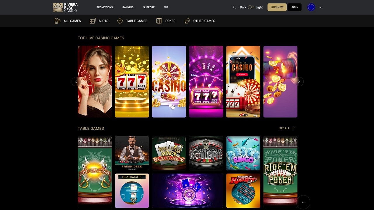 Riviera Play Live Casino Review