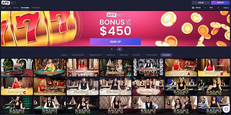Our APX Bet Live Casino Review