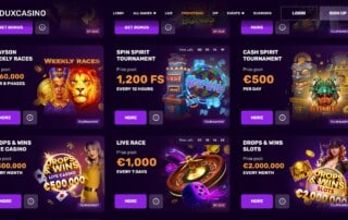 Dux Casino Live Dealer Promo Reviews