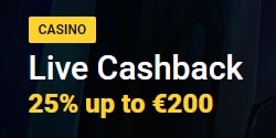 Zet Casino 25% Live Casino Cashback