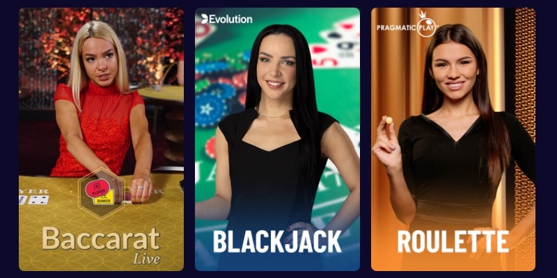 Live Baccarat Blackjack Roulette (Vegaz Casino)