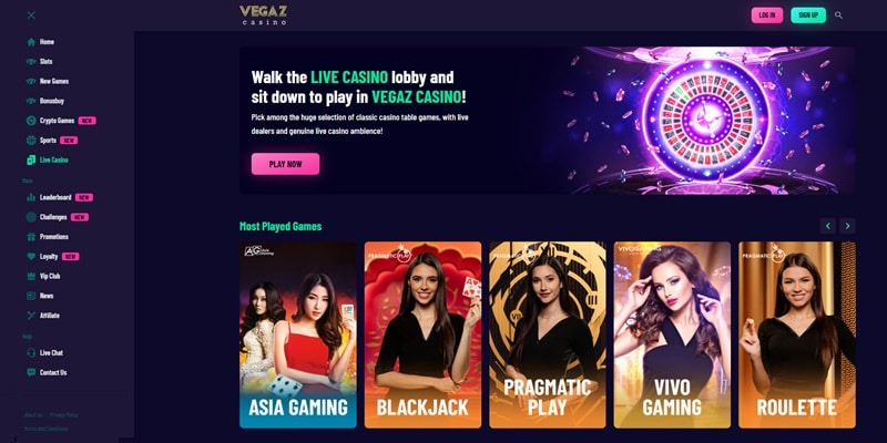 Vegaz Casino Reviewed