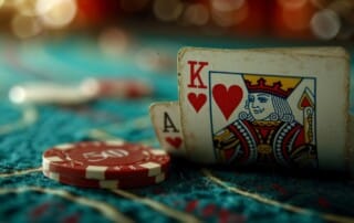 Beautiful background for poker game advertising